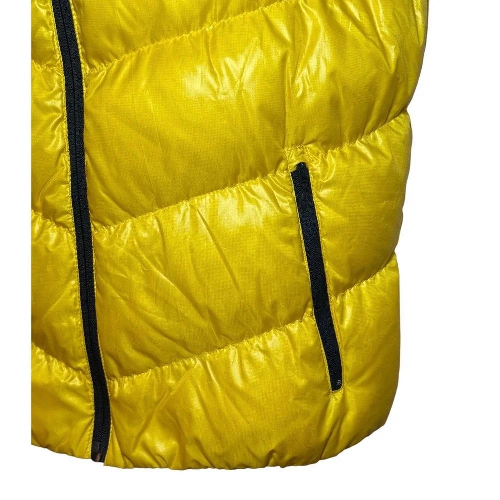 Lauren Active Ralph Lauren Yellow Down Puffer Vest Womens Small Full Zip Quilted
